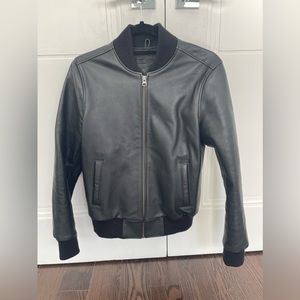 Roots Bomber Leather Jacket